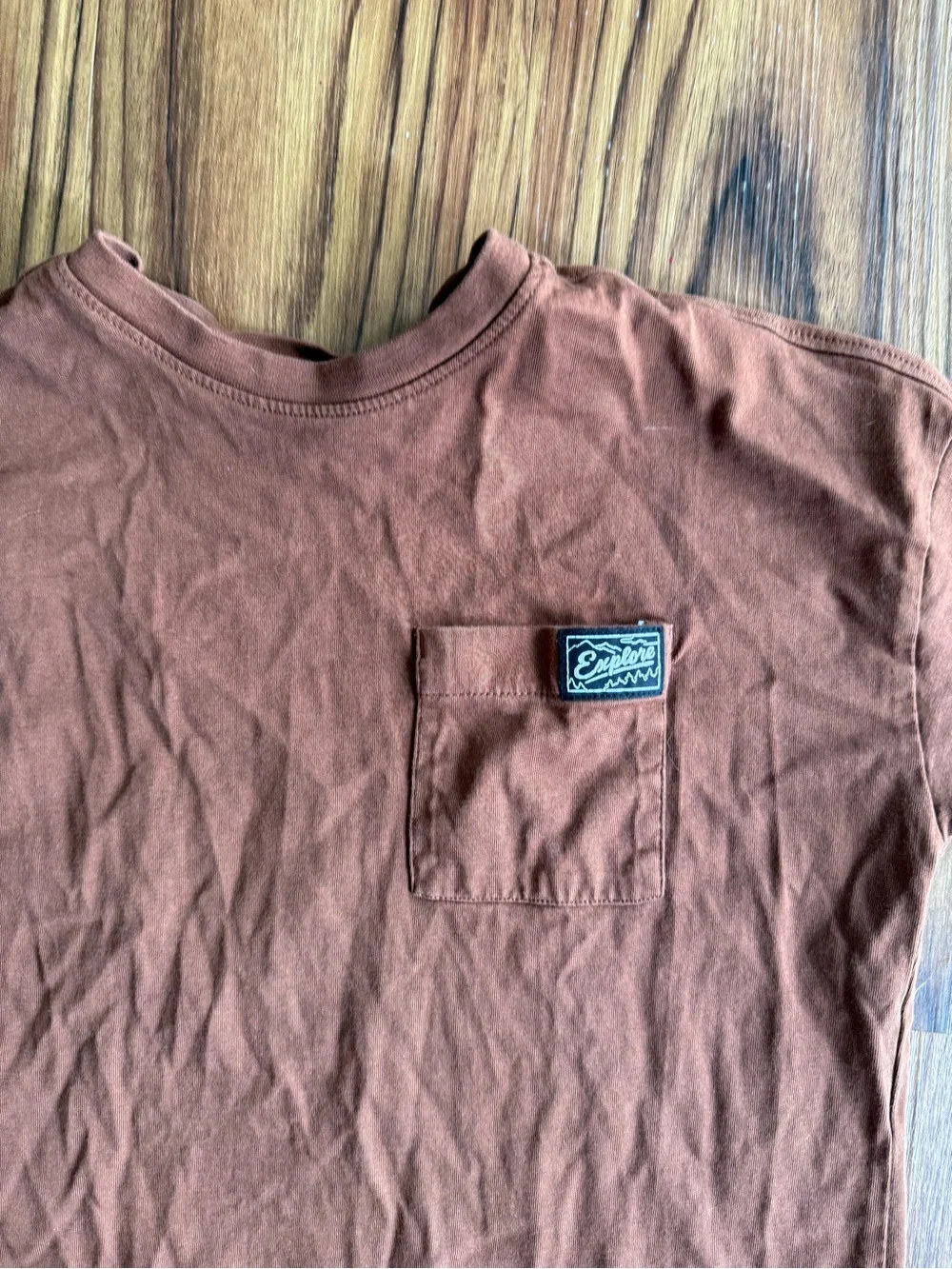 Old Navy Short-Sleeve Pocket Tee in Rust